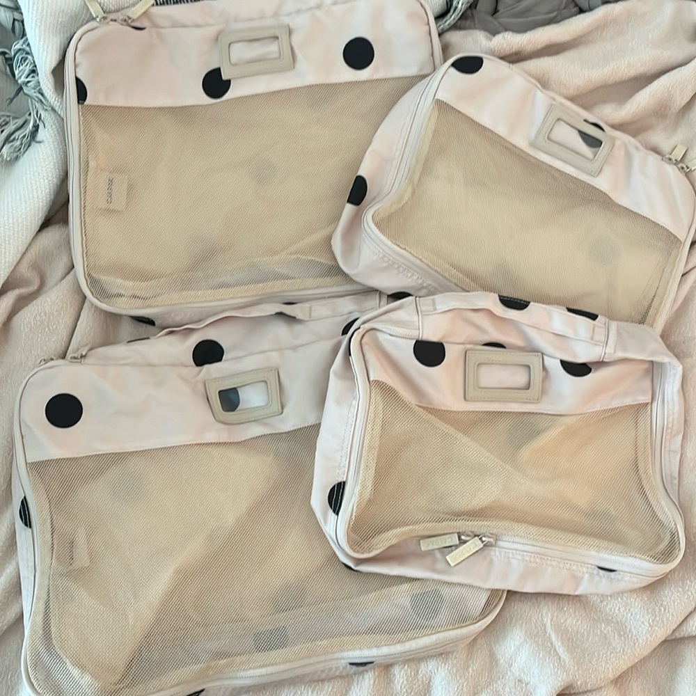 Set of 4 Calpak packing cubes like new
